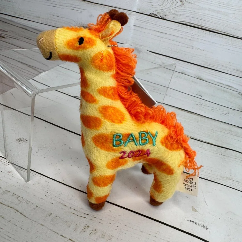 Babys Christmas 2024 Ornament Orange Giraffe Wondershop‎ Keepsake Holiday Gift